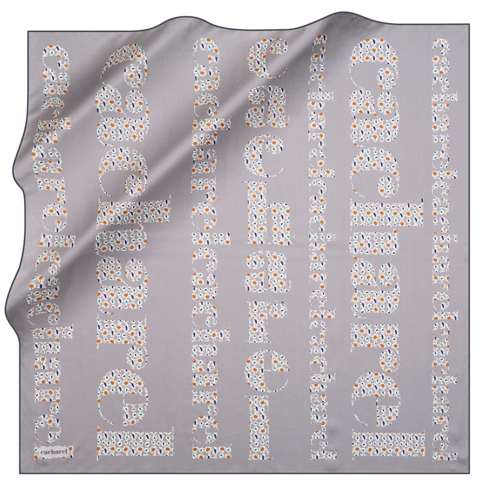 Cacharel Twill İpek Eşarp - 2020/2021 Sonbahar-Kış - 8178313-991 - Tivil