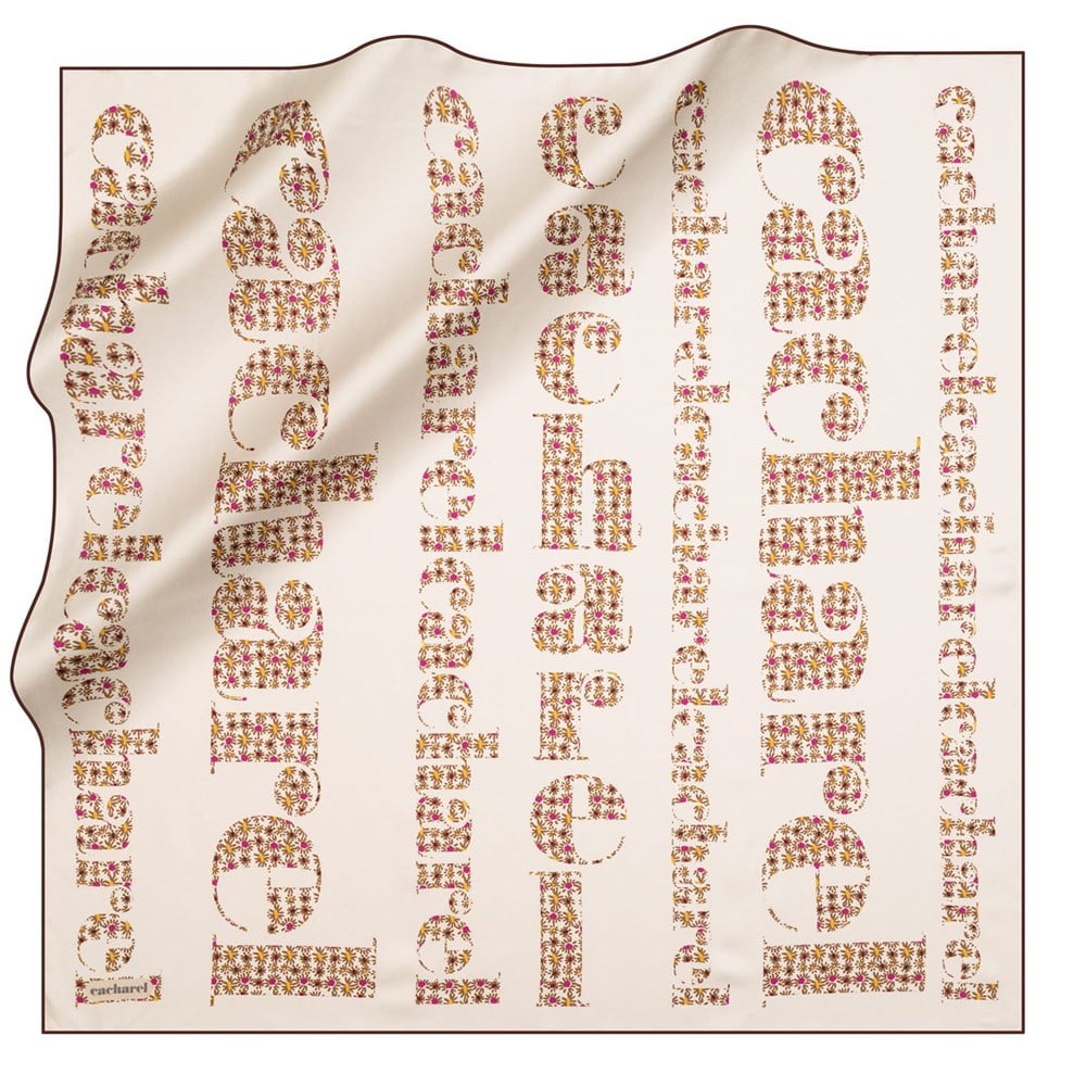Cacharel Twill İpek Eşarp - 2020/2021 Sonbahar-Kış - 8178313-941 - Tivil