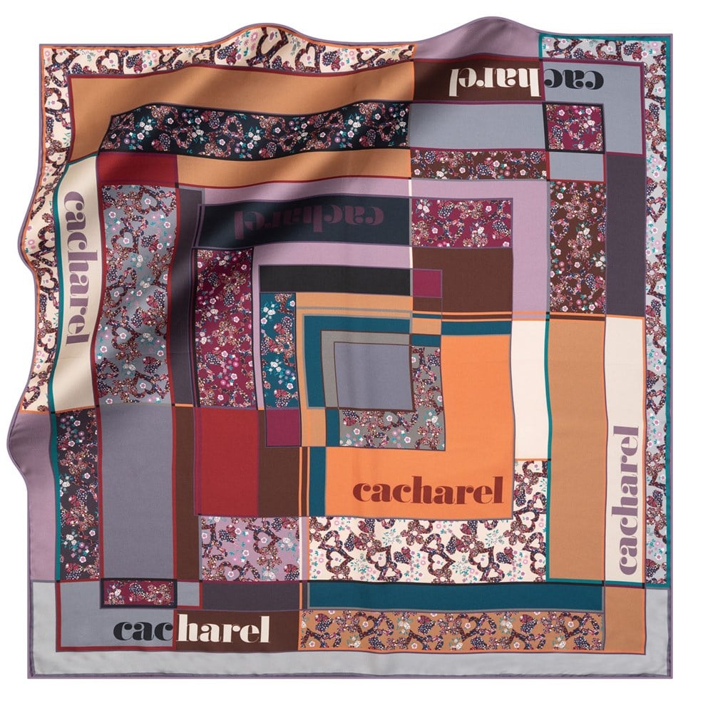 Cacharel Twill İpek Eşarp - 2020/2021 Sonbahar-Kış - 8197313-992 - Tivil
