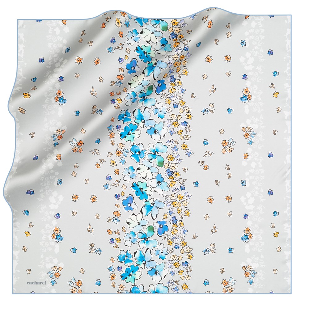 Cacharel Twill İpek Eşarp - 2021 İlkbahar-Yaz - 8302313-922 - Tivil