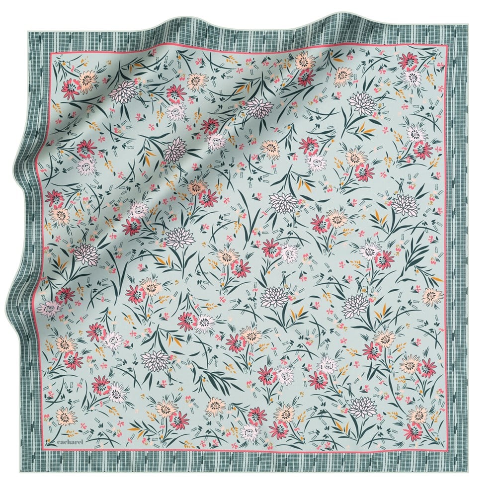 Cacharel Twill İpek Eşarp - 2021 İlkbahar-Yaz - 8131313-951 - Tivil