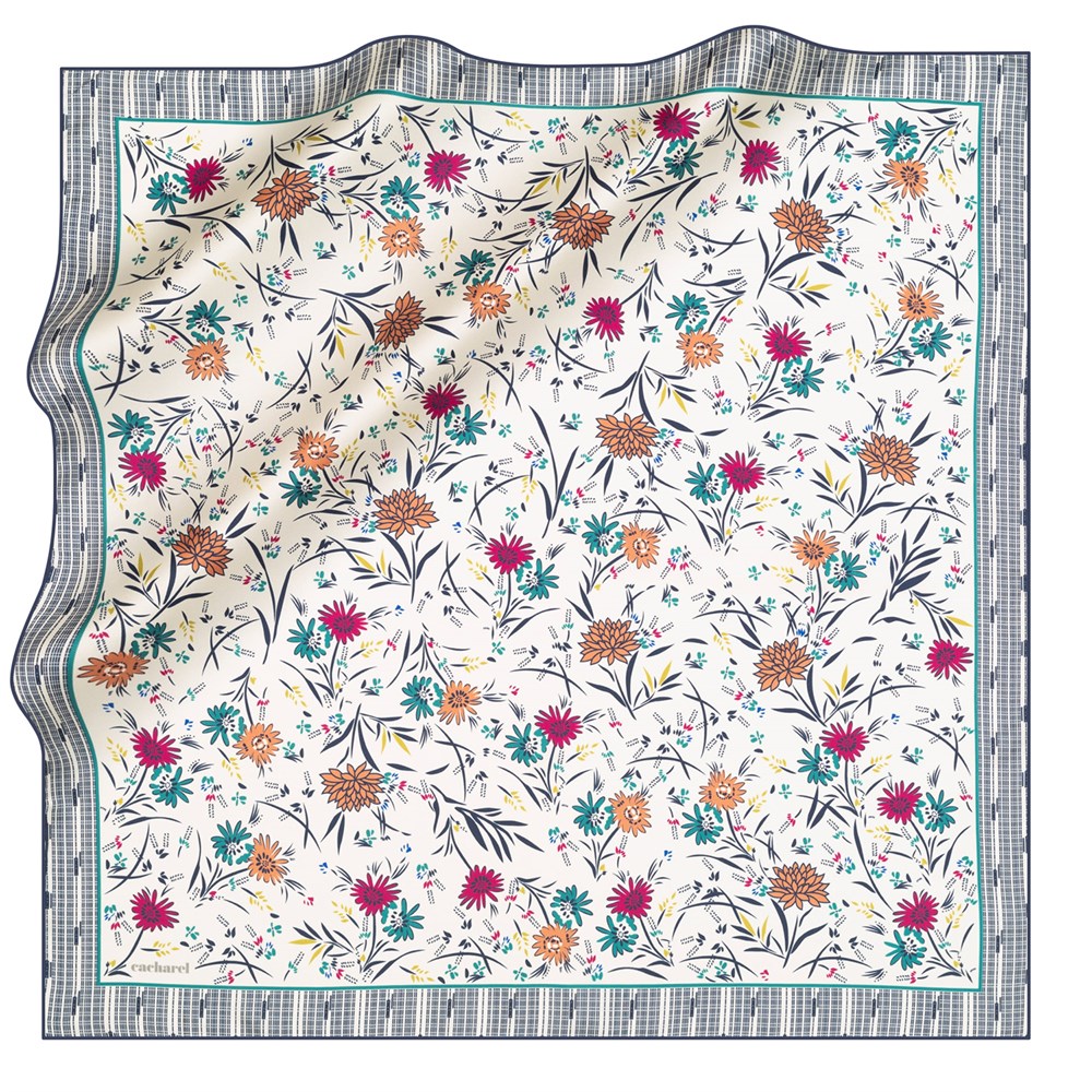 Cacharel Twill İpek Eşarp - 2021 İlkbahar-Yaz - 8131313-922 - Tivil