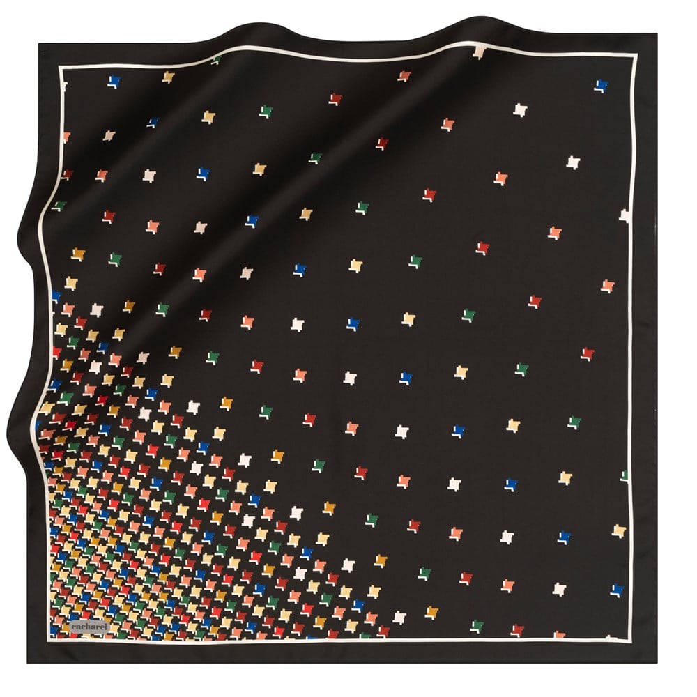 Cacharel Twill İpek Eşarp - 2021 İlkbahar-Yaz - 8273313-911 - Tivil