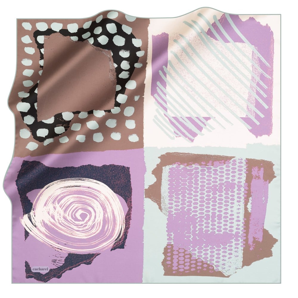 Cacharel Twill İpek Eşarp - 2021 İlkbahar-Yaz - 8214313-952 - Tivil