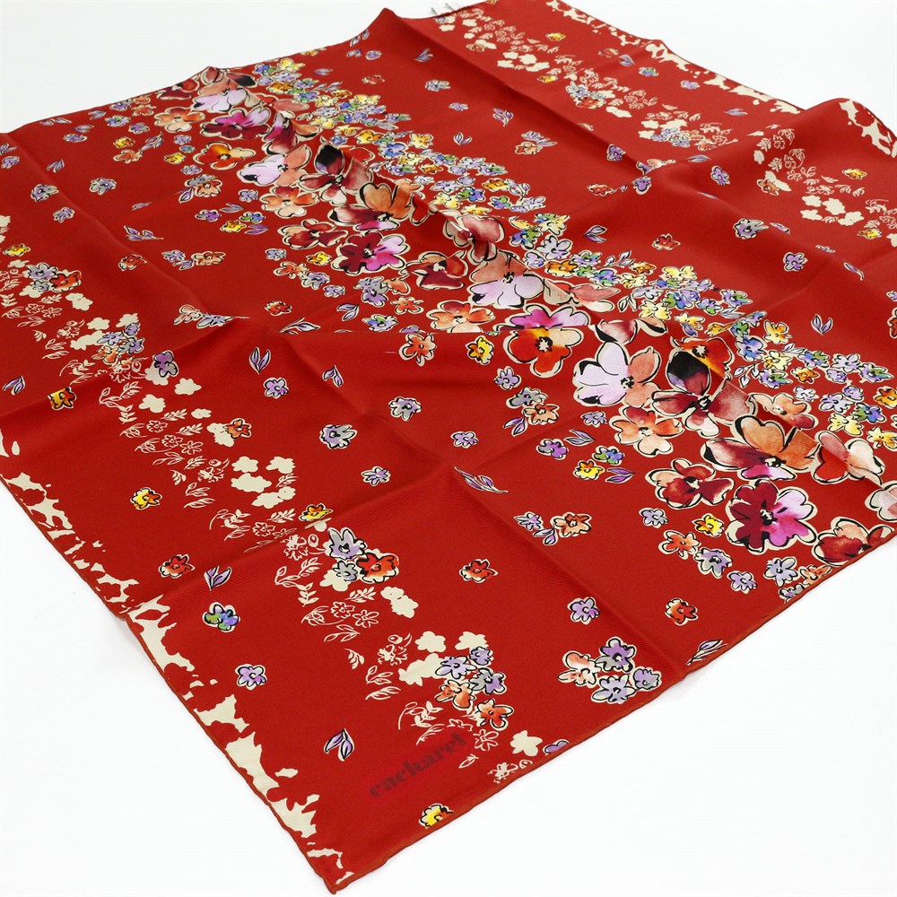 Cacharel Twill İpek Eşarp - 2021 İlkbahar-Yaz - 8302313-941 - Tivil