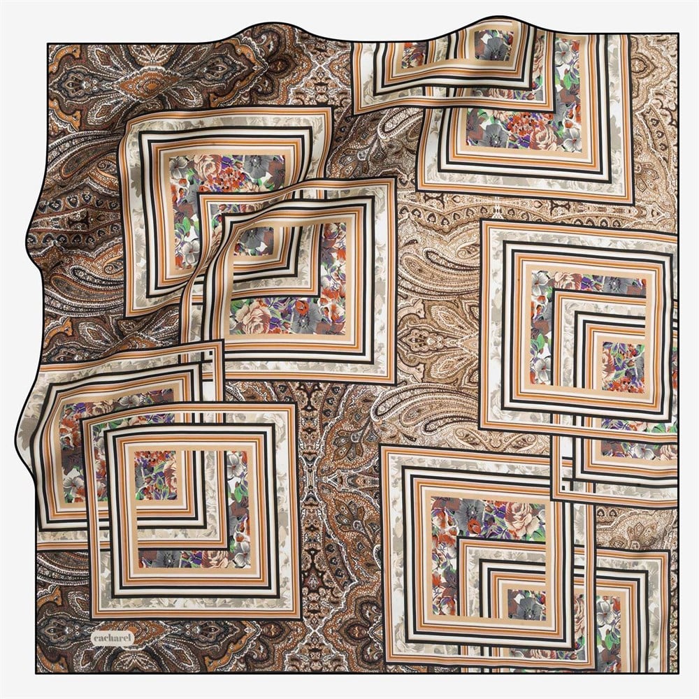 Cacharel Twill İpek Eşarp - 7749313-914