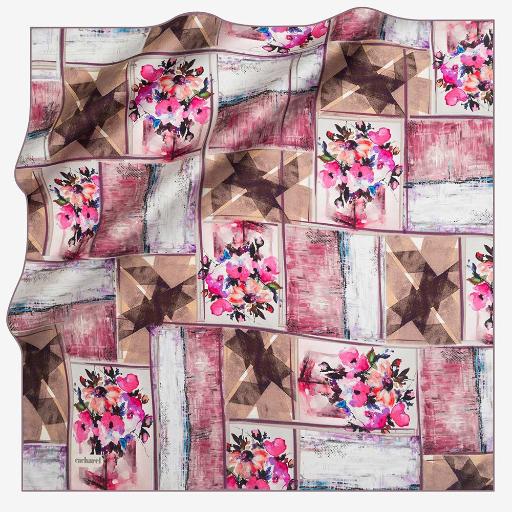 Cacharel Twill Silk Scarf - 7685313-992