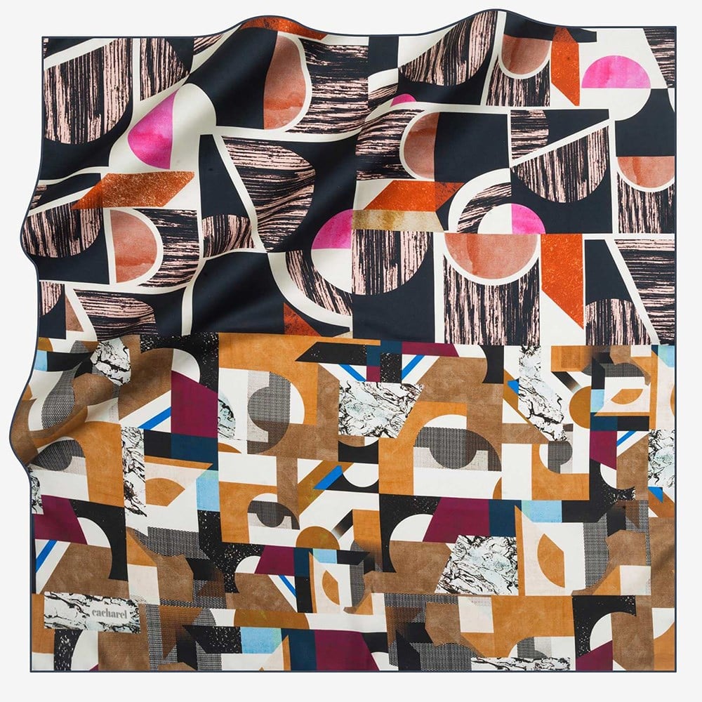 Cacharel Twill Silk Scarf - 7701313-921