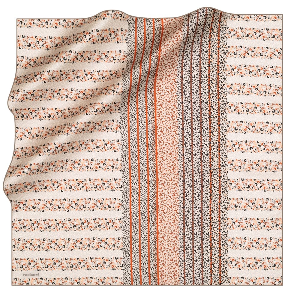 Cacharel Twill İpek Eşarp - 2021 İlkbahar-Yaz - 8304313-931 - Tivil