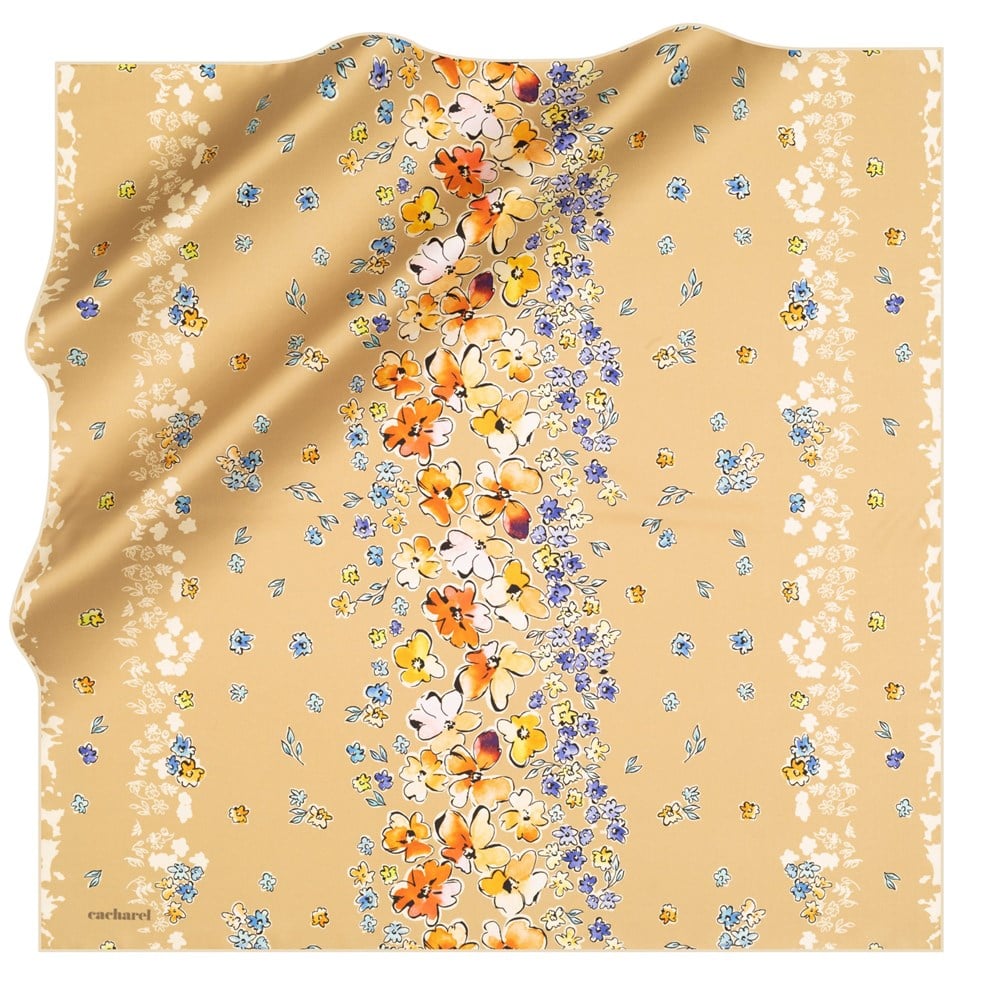 Cacharel Twill İpek Eşarp - 2021 İlkbahar-Yaz - 8302313-961 - Tivil