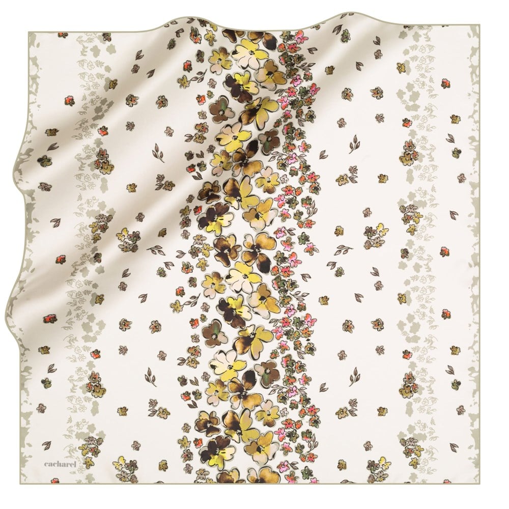 Cacharel Twill İpek Eşarp - 2021 İlkbahar-Yaz - 8302313-951 - Tivil