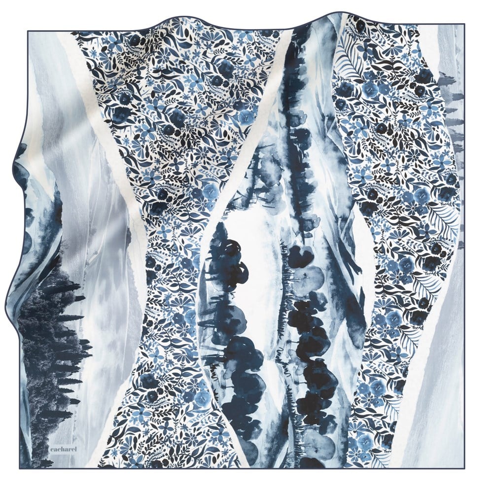 Cacharel Twill İpek Eşarp - 2021 İlkbahar-Yaz - 8048313-922 - Tivil