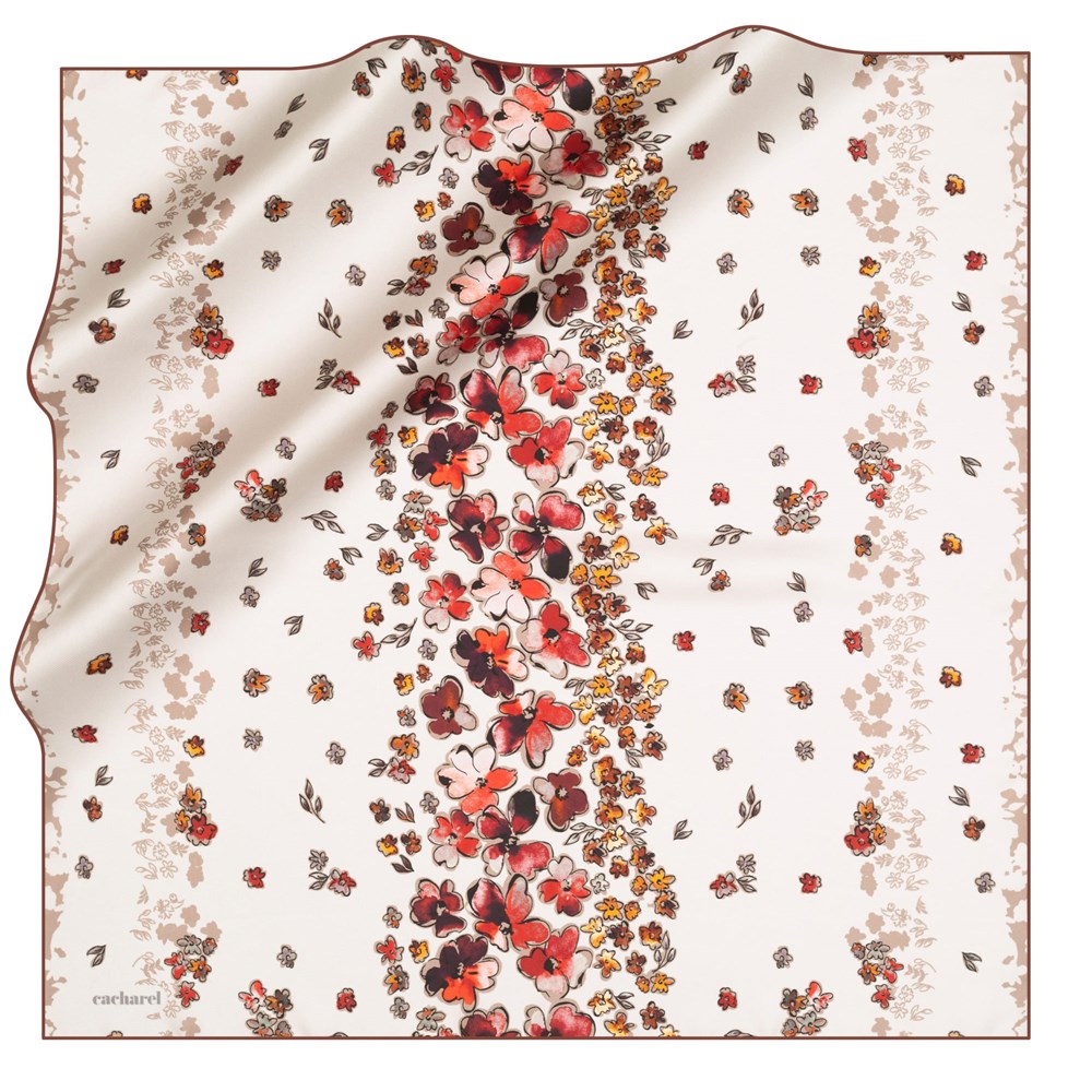 Cacharel Twill İpek Eşarp - 2021 İlkbahar-Yaz - 8302313-943 - Tivil