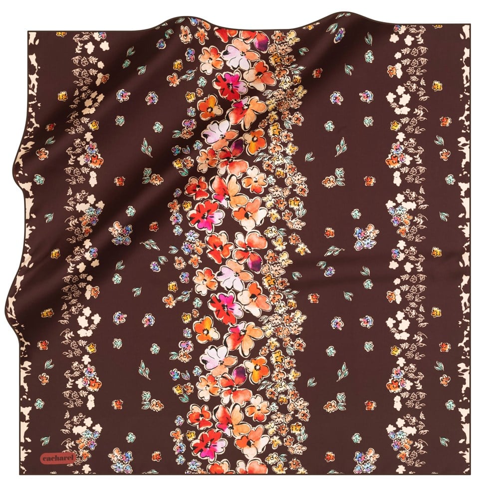 Cacharel Twill İpek Eşarp - 2021 İlkbahar-Yaz - 8302313-942 - Tivil