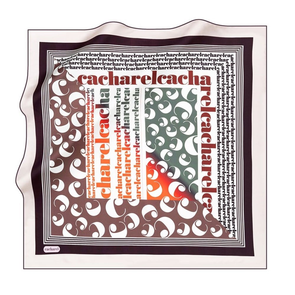 Cacharel Twill İpek Eşarp - 2021/2022 Sonbahar-Kış - 8387313-991 - Tivil