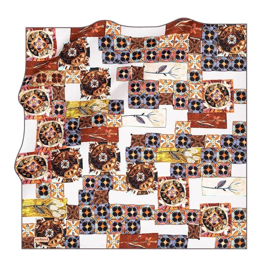 Cacharel Twill İpek Eşarp - 2021/2022 Sonbahar-Kış - 7204313-991 - Tivil