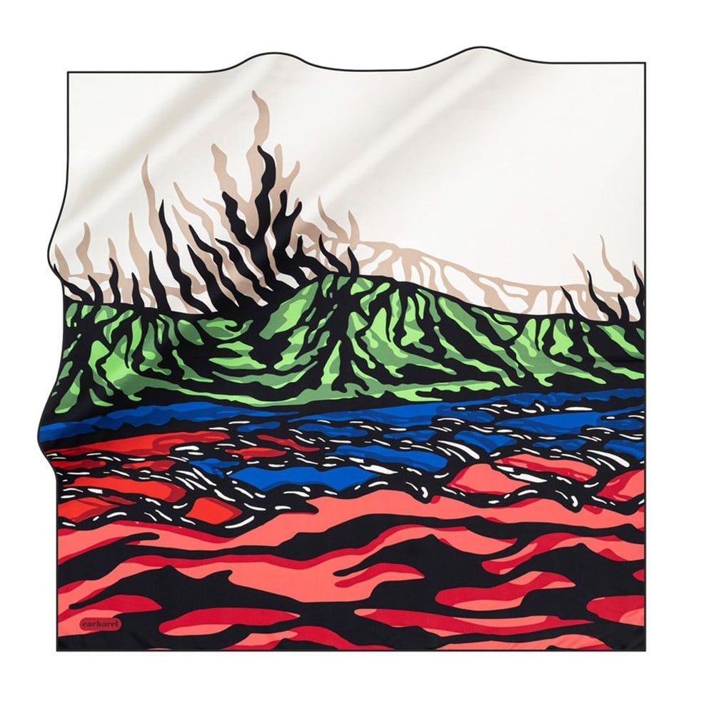 Cacharel Twill İpek Eşarp - 2021/2022 Sonbahar-Kış - 7825313-914 - Tivil