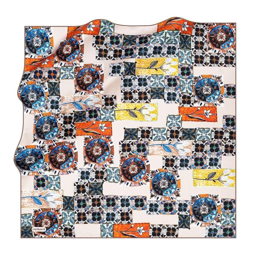 Cacharel Twill İpek Eşarp - 2021/2022 Sonbahar-Kış - 7204313-931 - Tivil