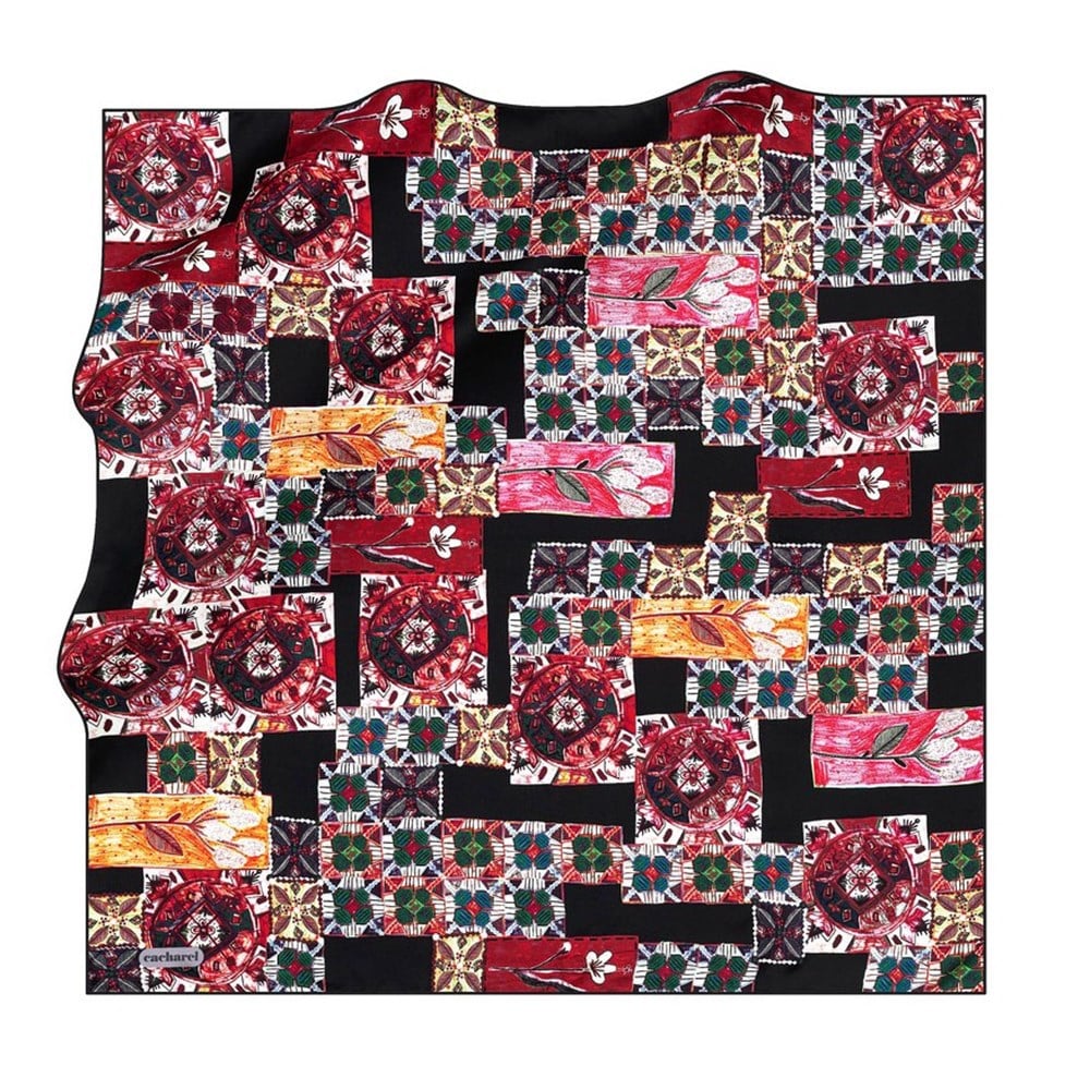Cacharel Twill İpek Eşarp - 2021/2022 Sonbahar-Kış - 7204313-913 - Tivil