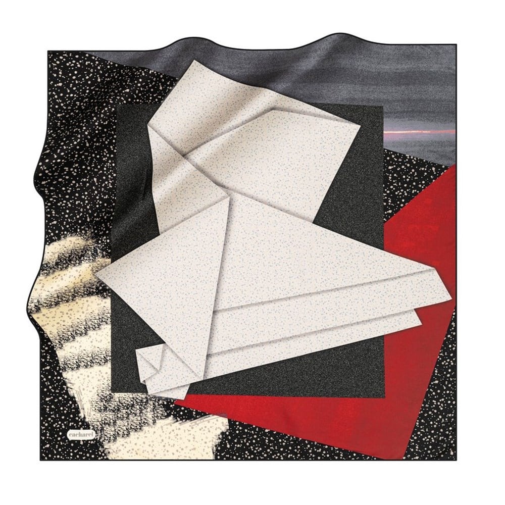 Cacharel Twill İpek Eşarp - 2021/2022 Sonbahar-Kış - 8419313-914 - Tivil
