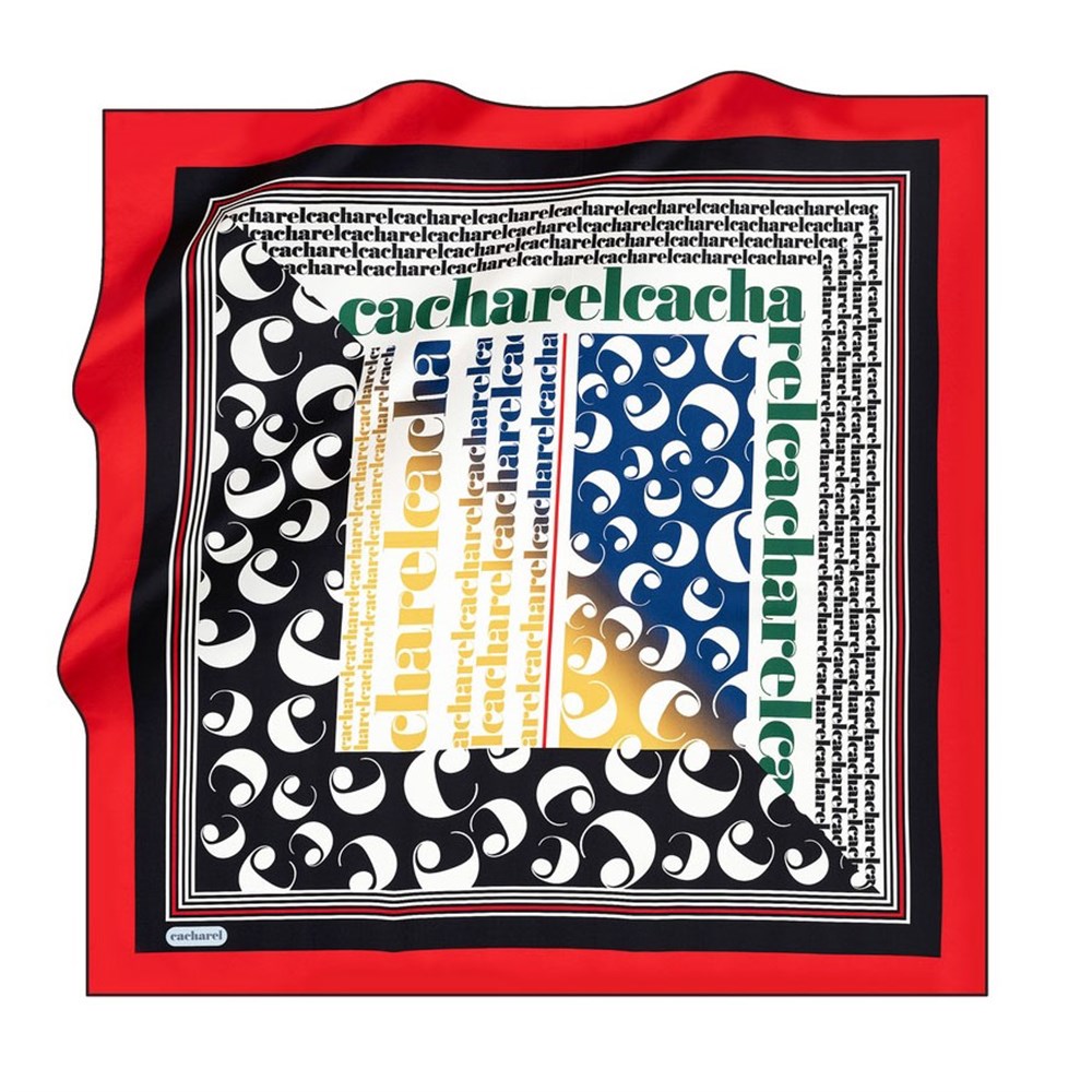 Cacharel Twill İpek Eşarp - 2021/2022 Sonbahar-Kış - 8387313-915 - Tivil