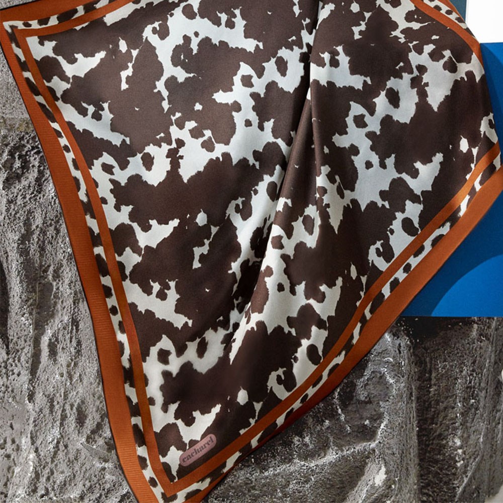 Cacharel Twill İpek Eşarp - 2022/2023 Sonbahar-Kış - 8592313-912 - Tivil