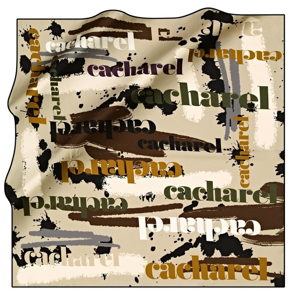 Cacharel Twill İpek Eşarp - 2022/2023 Sonbahar-Kış - 8588313-911 - Tivil