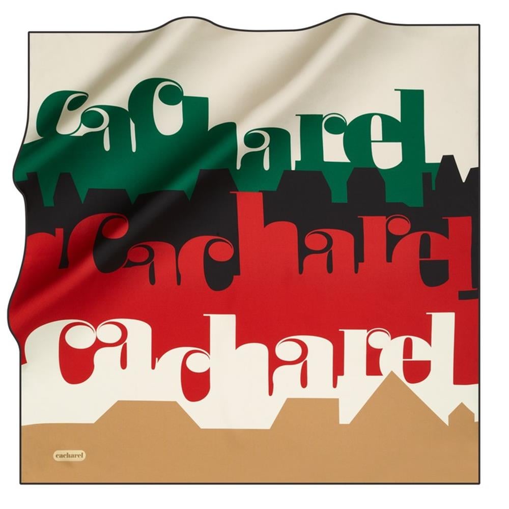Cacharel Twill İpek Eşarp - 2023 İlkbahar-Yaz - 8497313-911 - Tivil