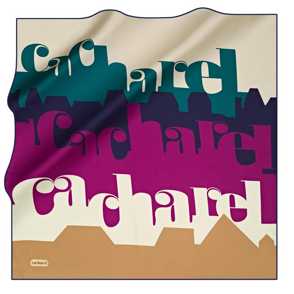 Cacharel Twill İpek Eşarp - 2023 İlkbahar-Yaz - 8497313-921 - Tivil