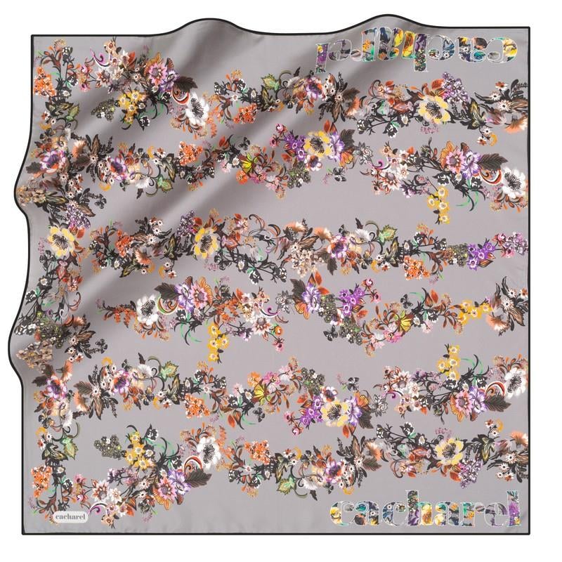 Cacharel Twill İpek Eşarp - 2024 İlkbahar-Yaz - 8862313-914 - Tivil