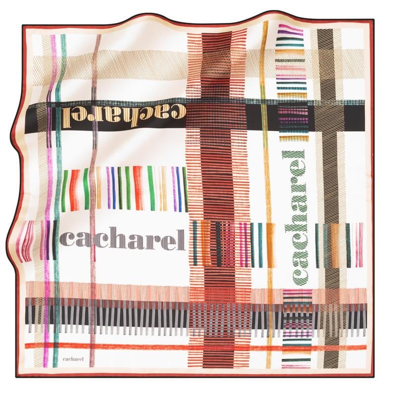 Cacharel Twill İpek Eşarp - 2024 İlkbahar-Yaz - 8848313-912 - Tivil