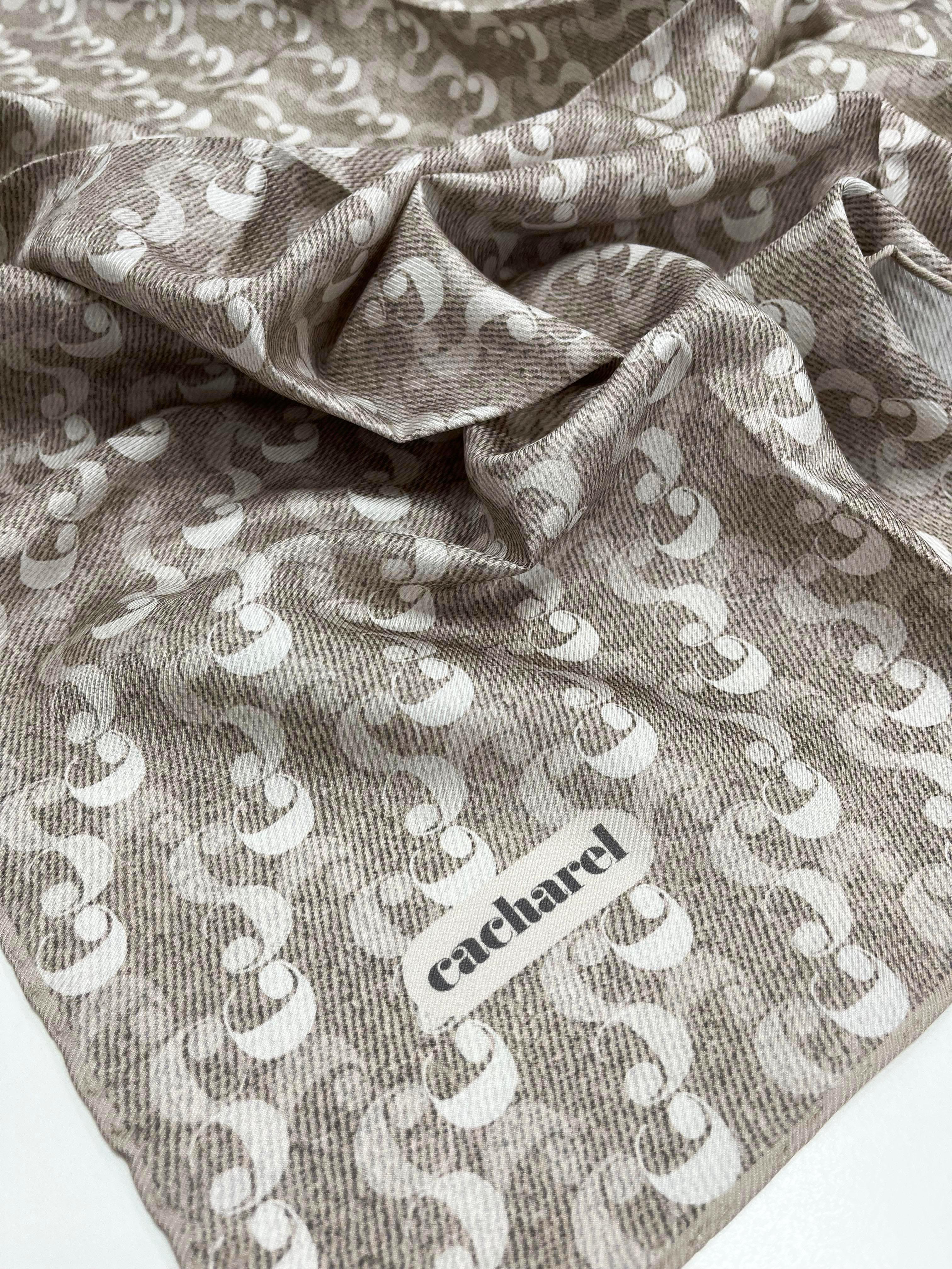 Cacharel Twill İpek Eşarp - 2025 İlkbahar-Yaz - 9005313-932 - Tivil