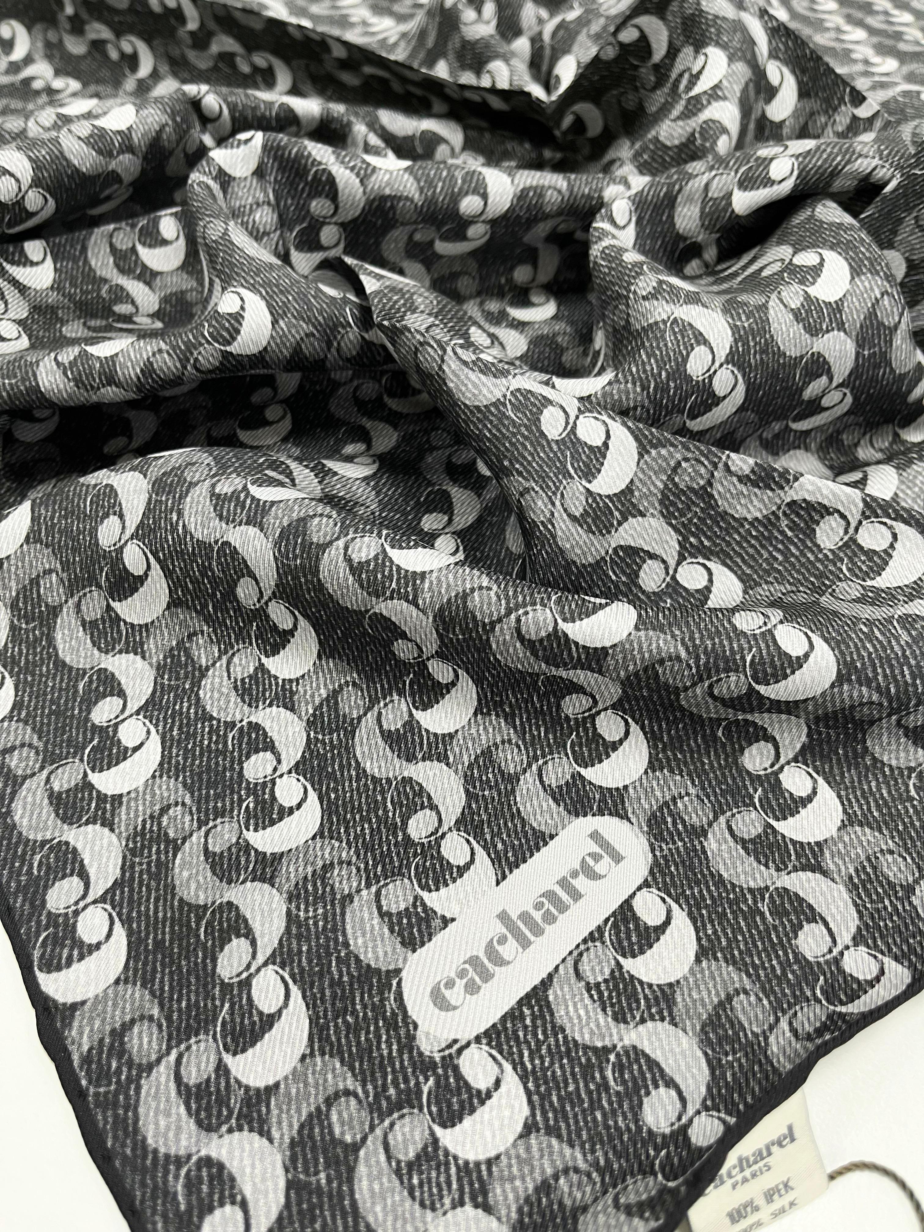 Cacharel Twill İpek Eşarp - 2025 İlkbahar-Yaz - 9005313-912 - Tivil