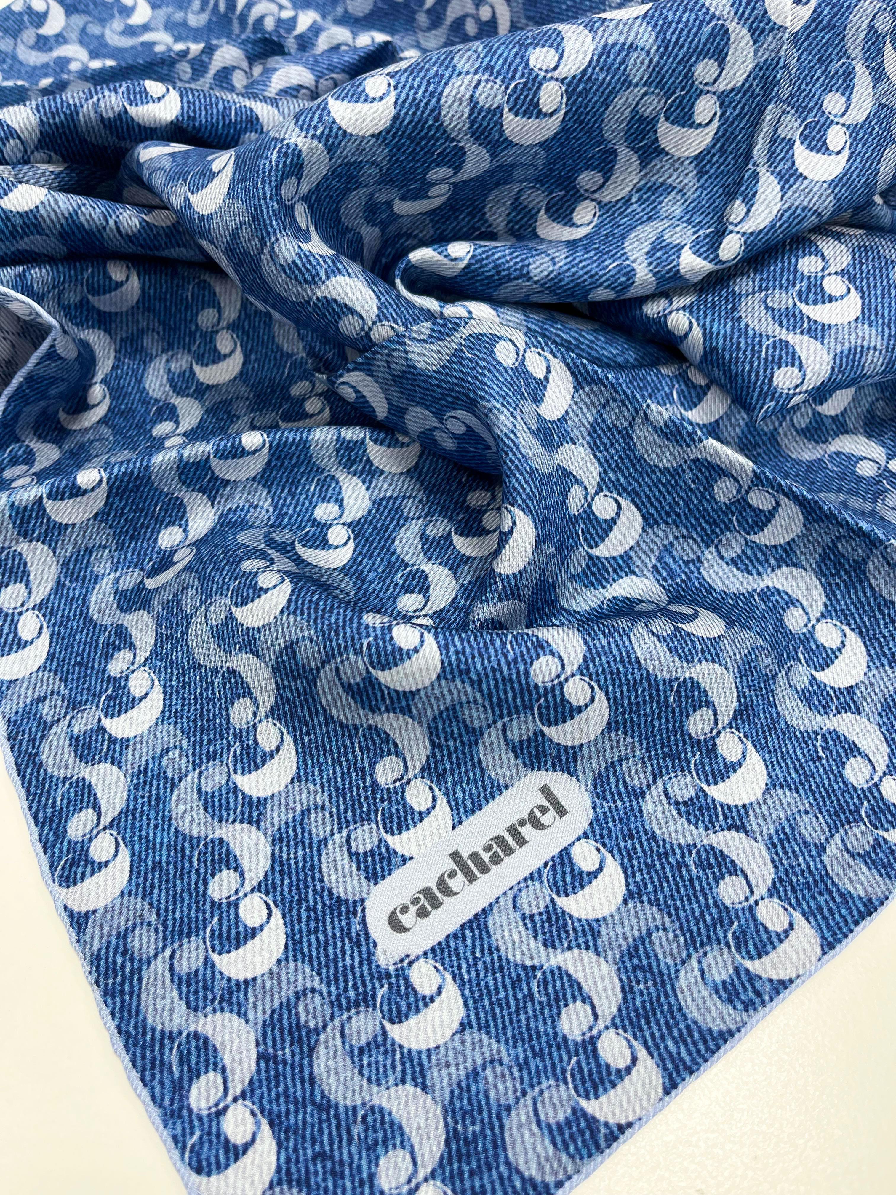 Cacharel Twill İpek Eşarp - 2025 İlkbahar-Yaz - 9005313-922 - Tivil