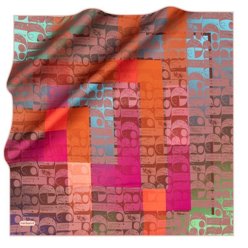 Cacharel Twill İpek Eşarp - 2025 İlkbahar-Yaz - 9008313-991 - Tivil