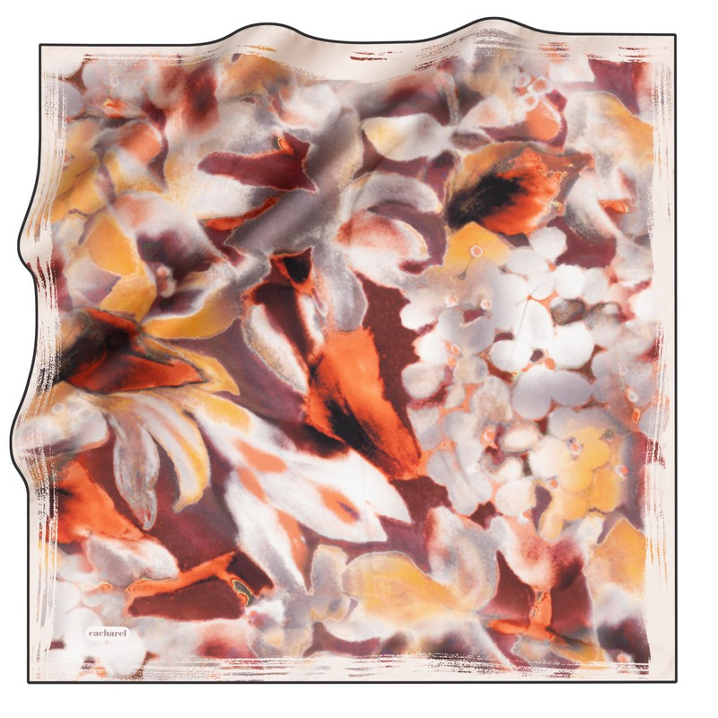 Cacharel Twill İpek Eşarp - 2025 İlkbahar-Yaz - 8756313-912 - Tivil