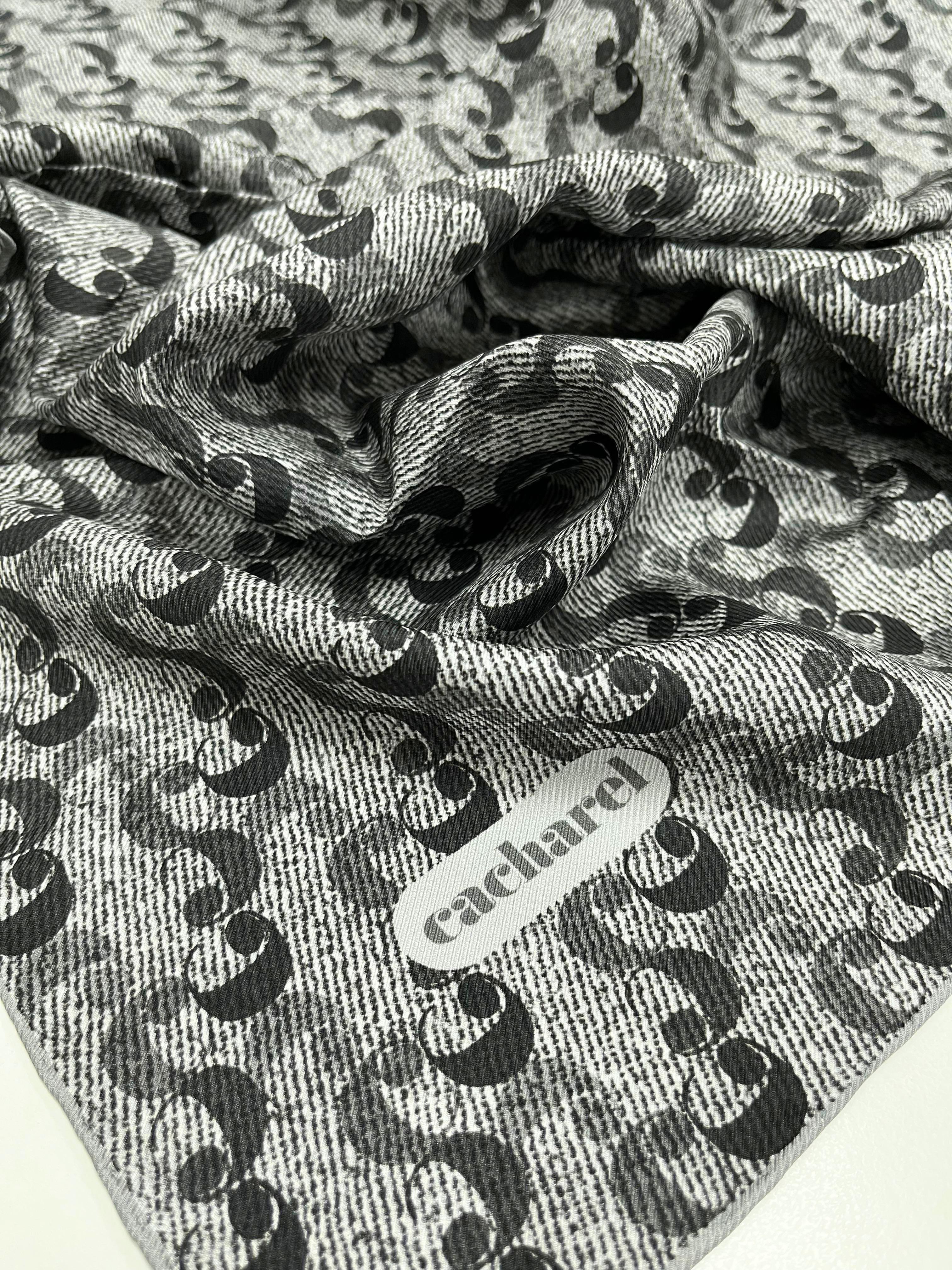 Cacharel Twill İpek Eşarp - 2025 İlkbahar-Yaz - 9005313-972 - Tivil