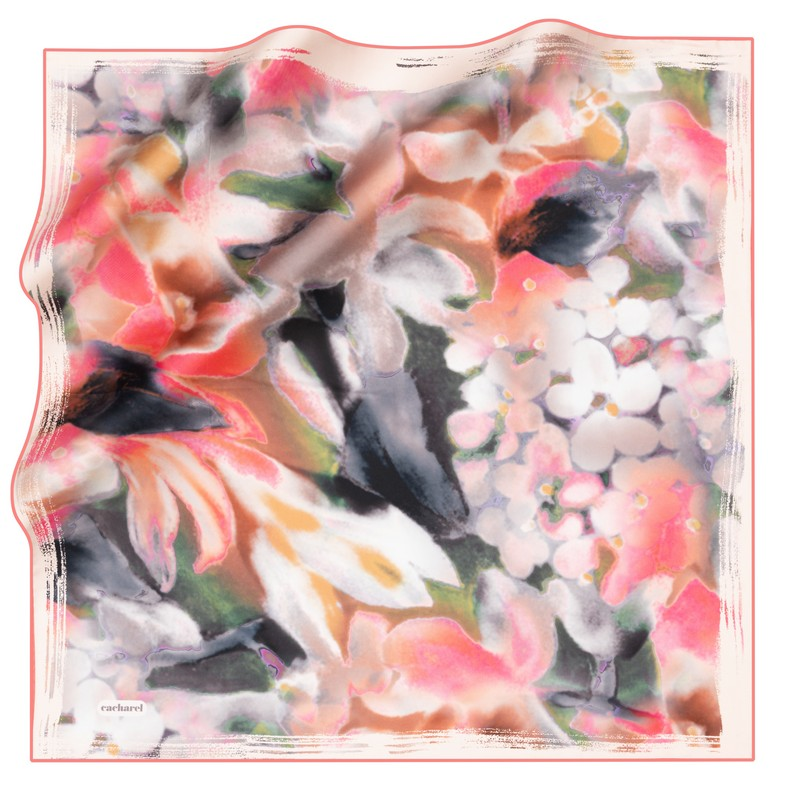 Cacharel Twill İpek Eşarp - 2025 İlkbahar-Yaz - 8756313-991 - Tivil