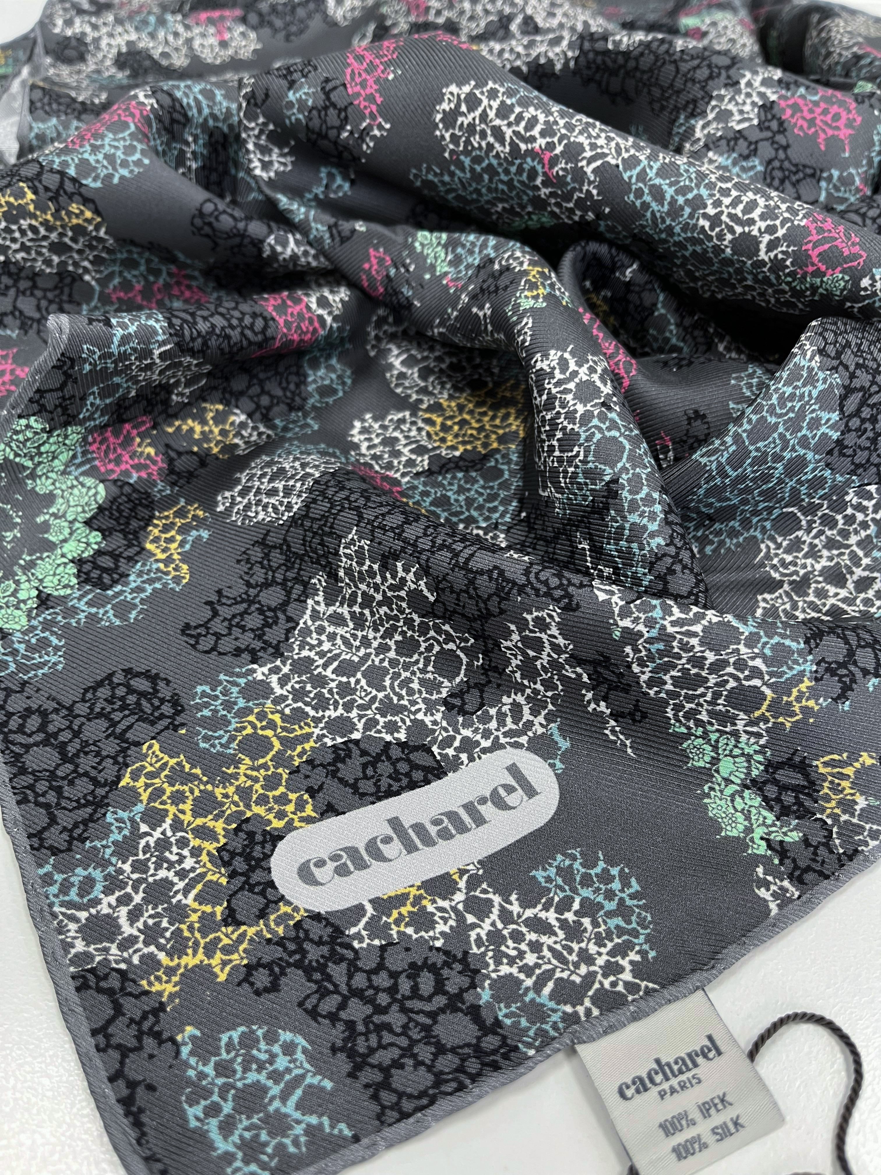 Cacharel Twill İpek Eşarp - 2026 İlkbahar-Yaz - 9142313-971 - Tivil