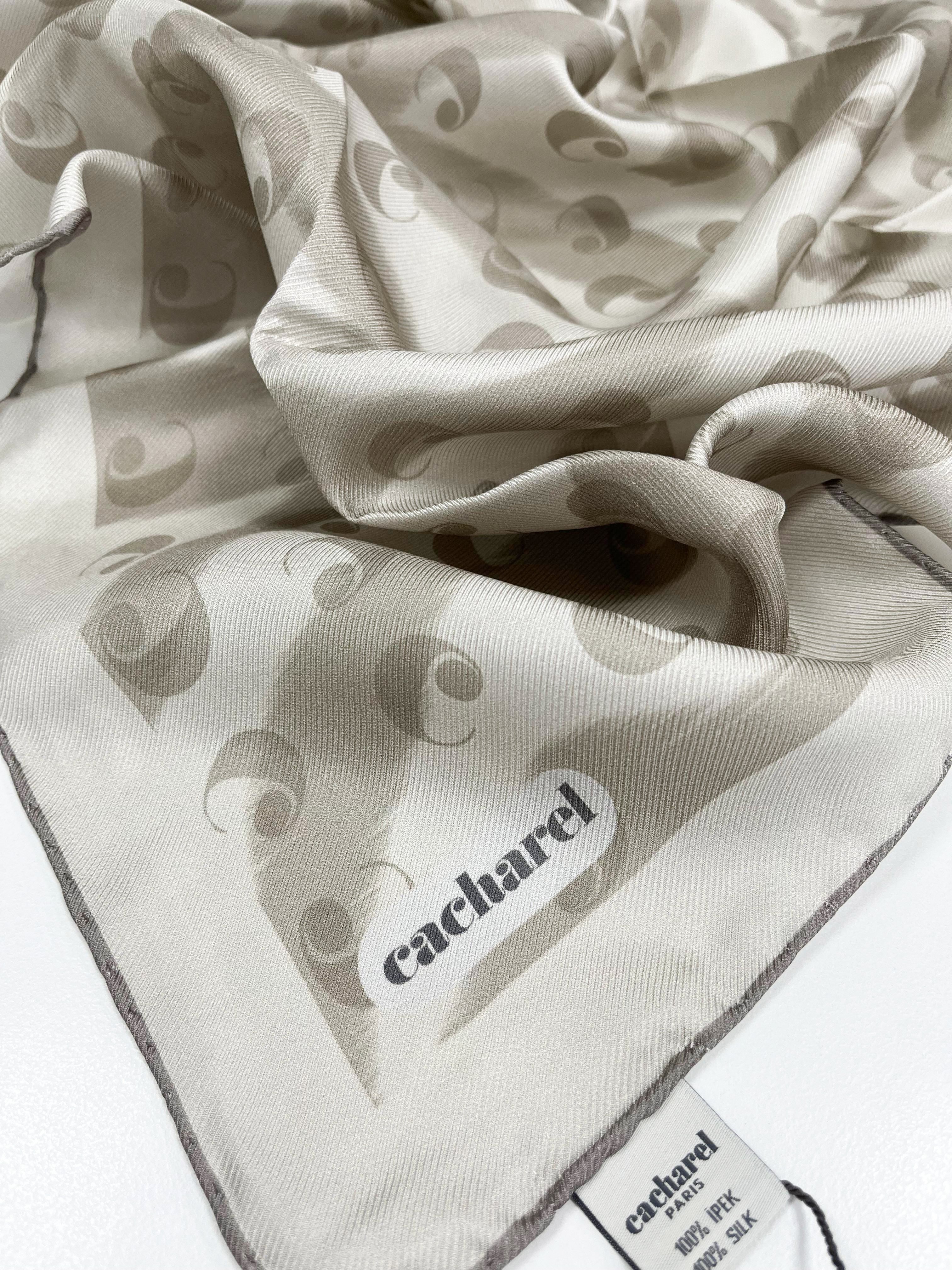 Cacharel Twill İpek Eşarp - 2026 İlkbahar-Yaz - 9150313-932 - Tivil