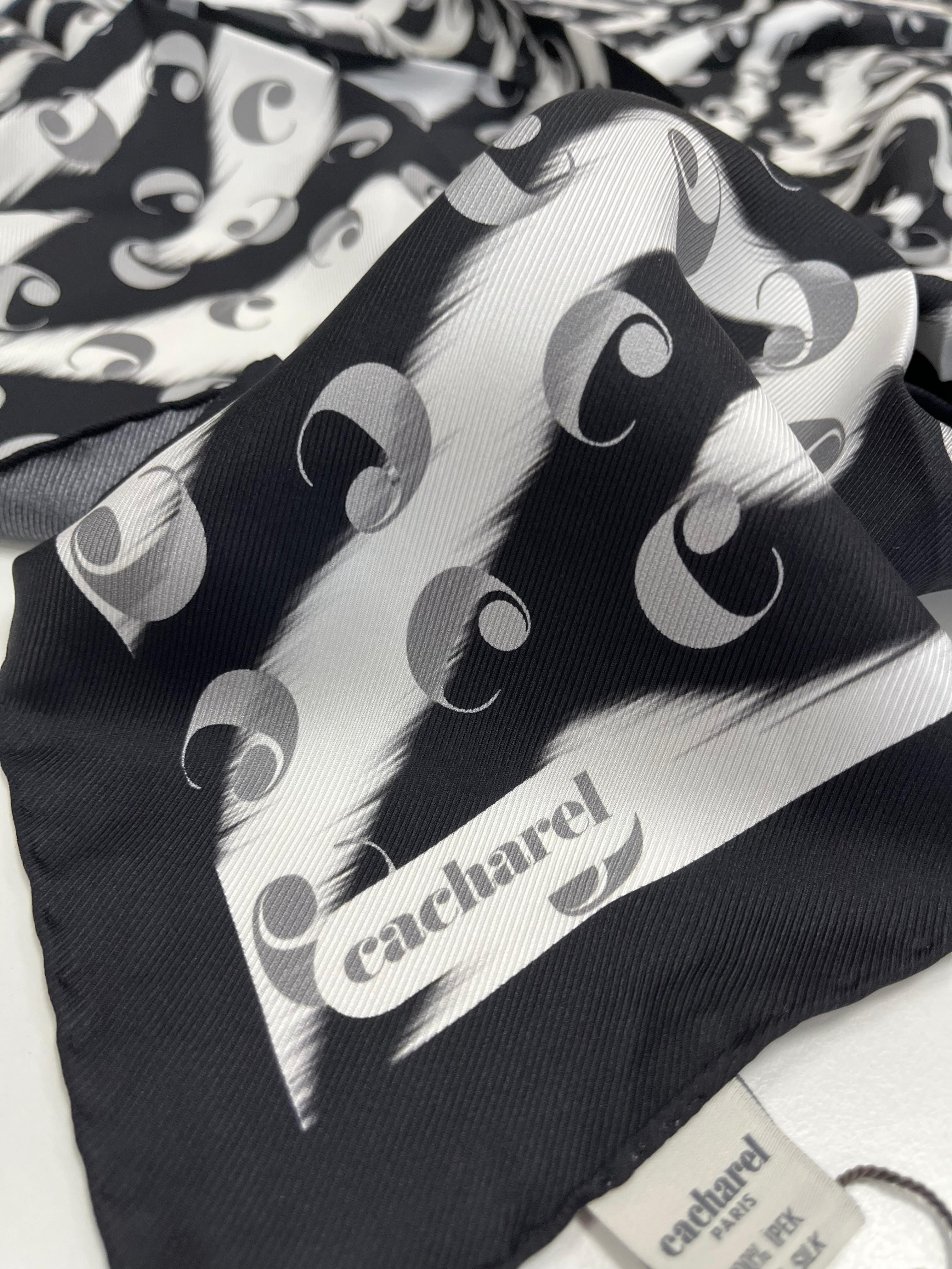 Cacharel Twill İpek Eşarp - 2026 İlkbahar-Yaz - 9150313-911 - Tivil