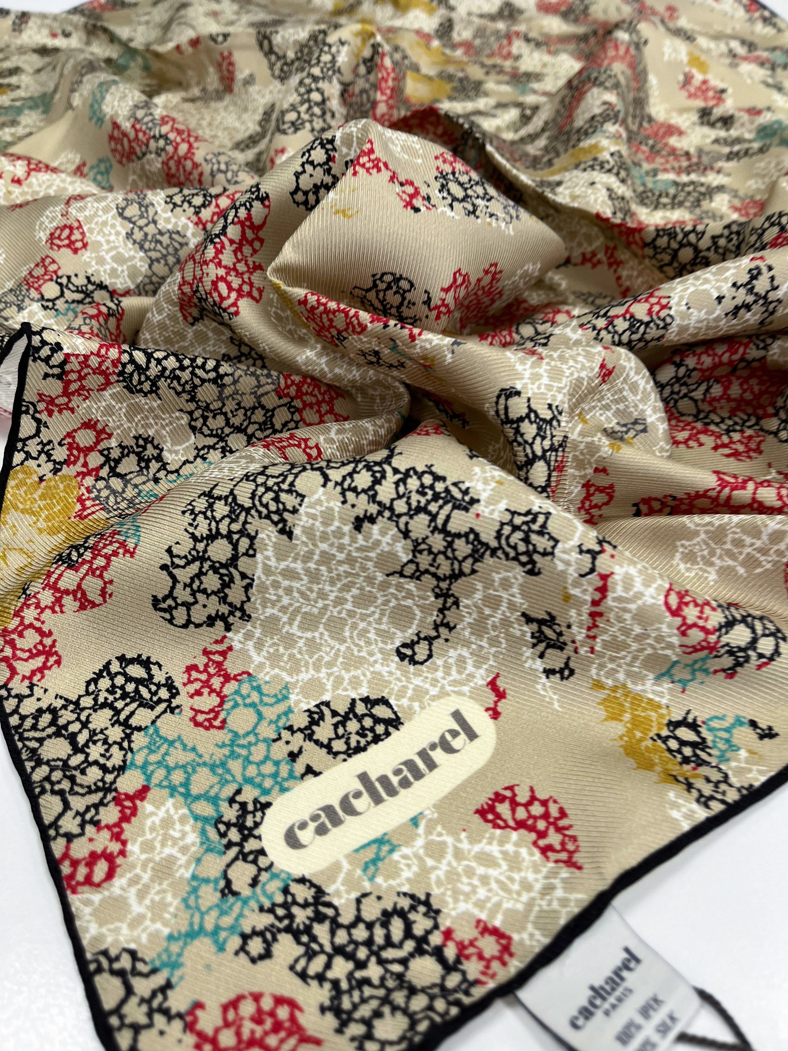 Cacharel Twill İpek Eşarp - 2026 İlkbahar-Yaz - 9142313-912 - Tivil