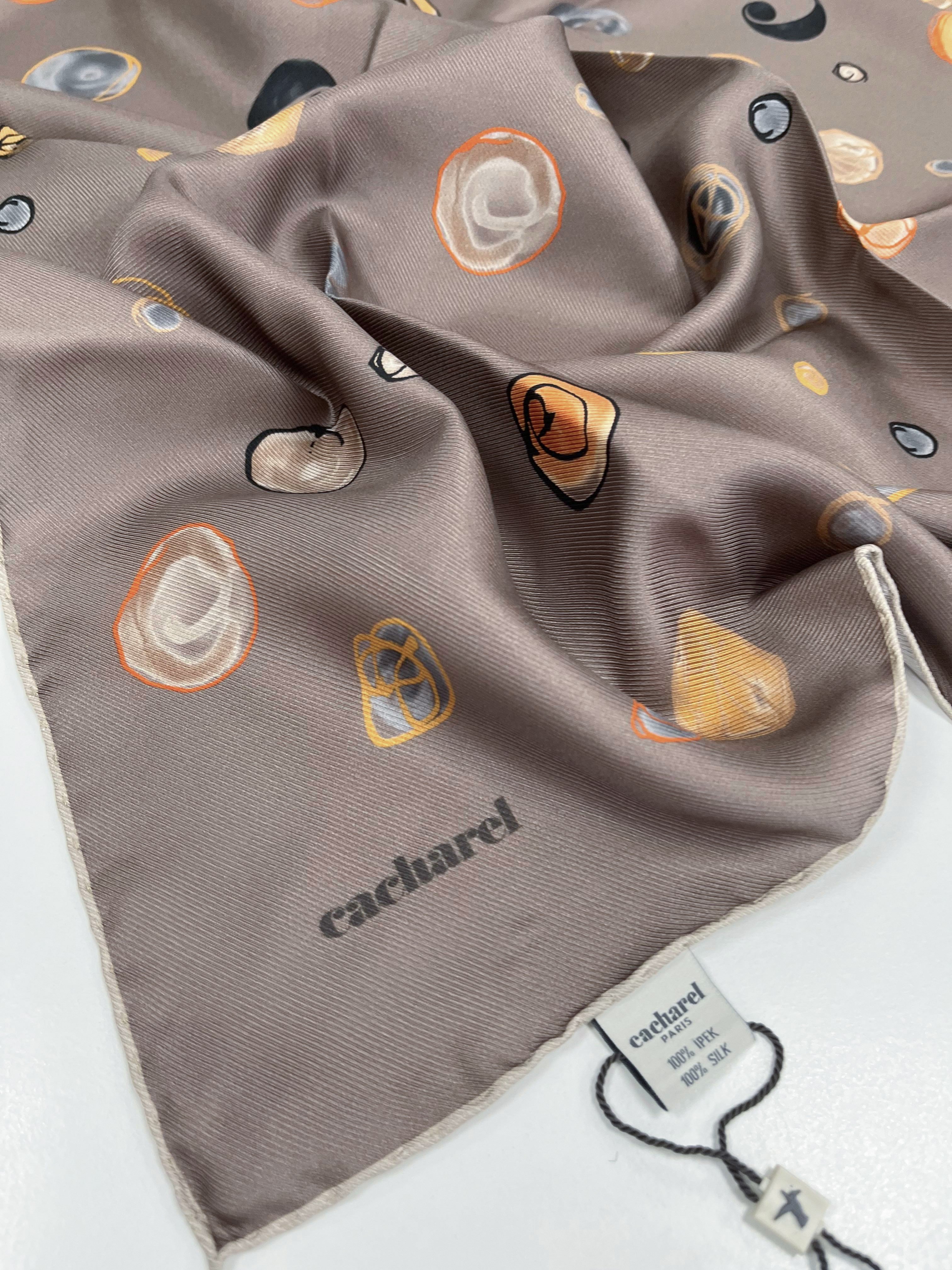 Cacharel Twill İpek Eşarp - 2026 İlkbahar-Yaz - 9169313-933 - Tivil