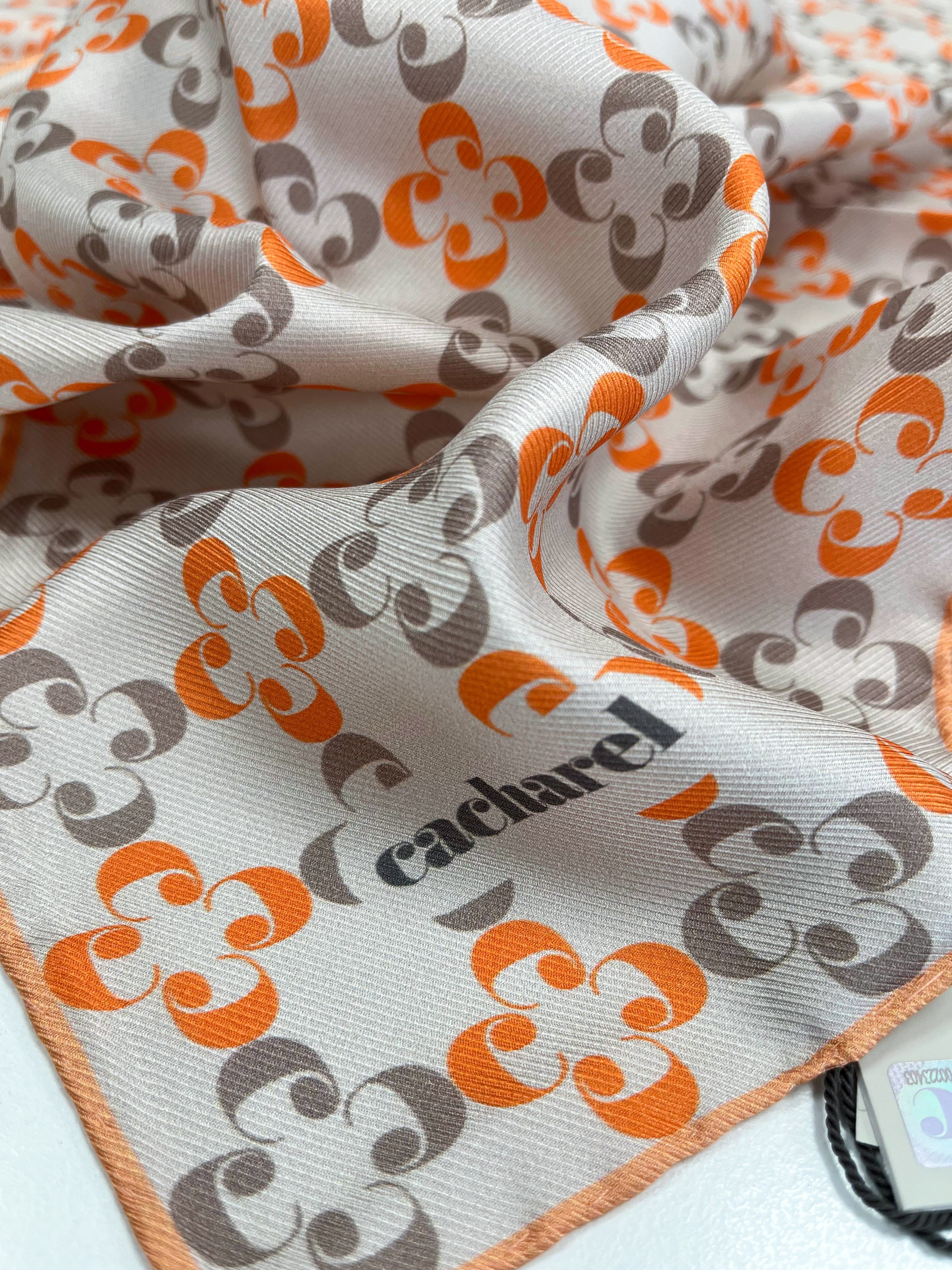 Cacharel Twill İpek Eşarp - 2026 İlkbahar-Yaz - 9139313-963 - Tivil