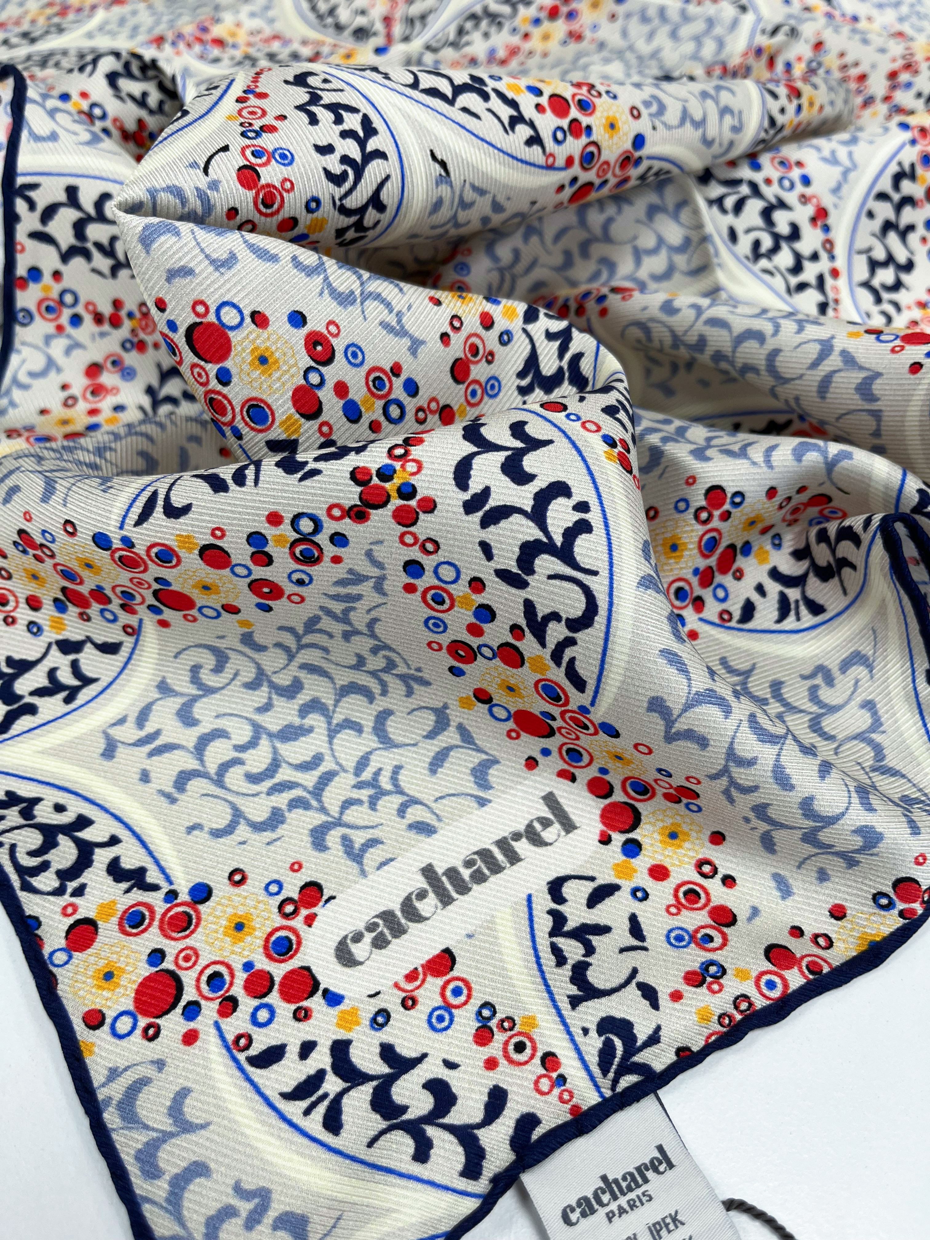 Cacharel Twill İpek Eşarp - 2026 İlkbahar-Yaz - 9141313-924 - Tivil