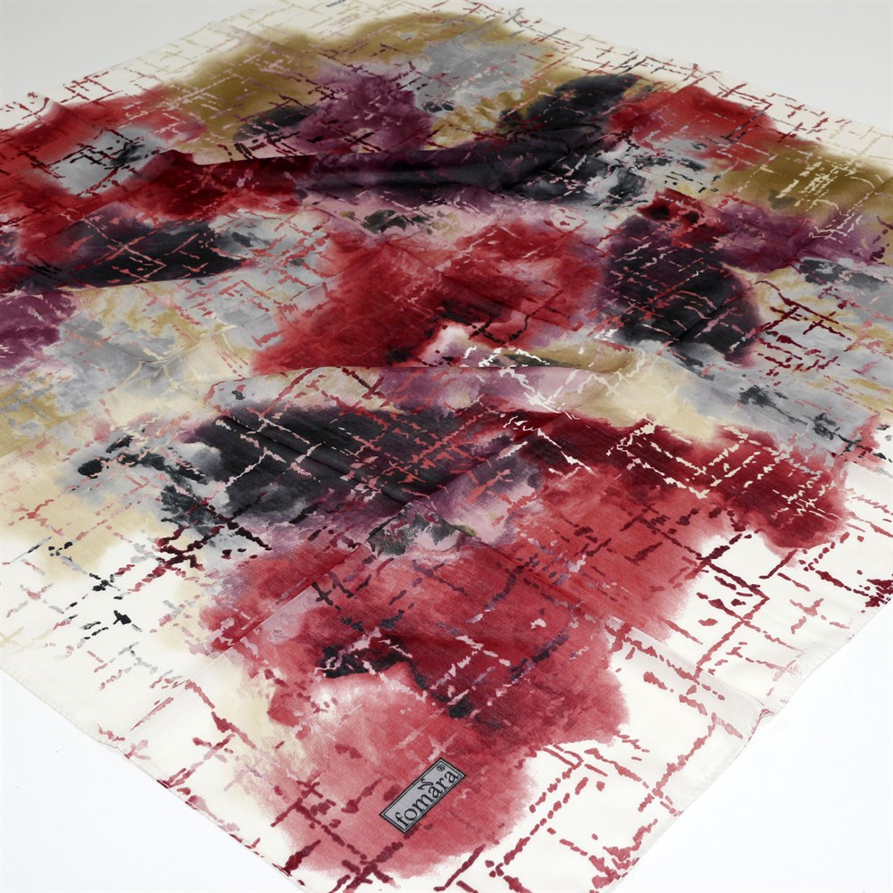 Fomara Geometrik Renk Geçişli Yazma - 07 Pembe