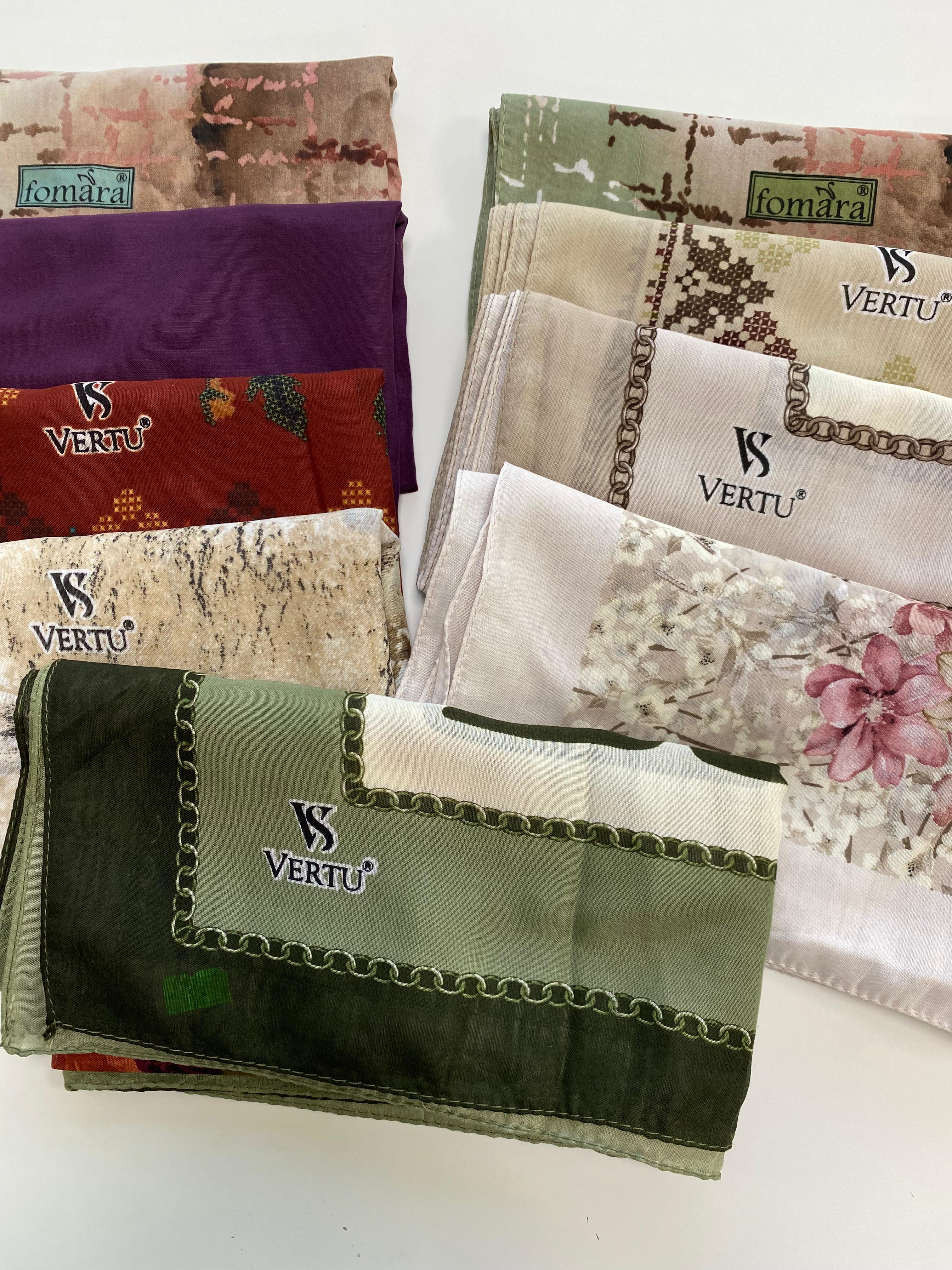 Hafif Defolu 9'lu Paket Yazma, Tülbent - Y02