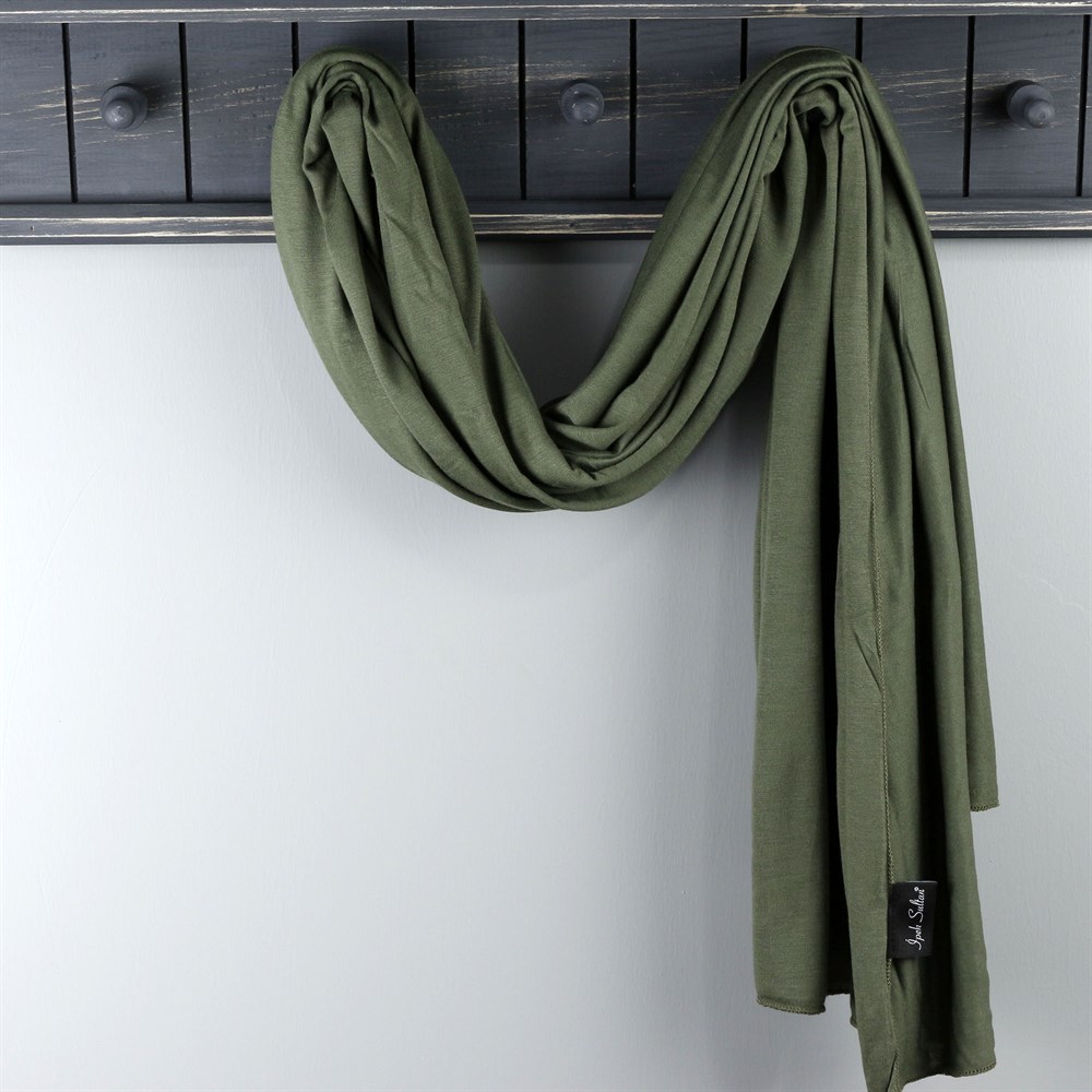 İpek Sultan Penye Şal - 19 - Haki