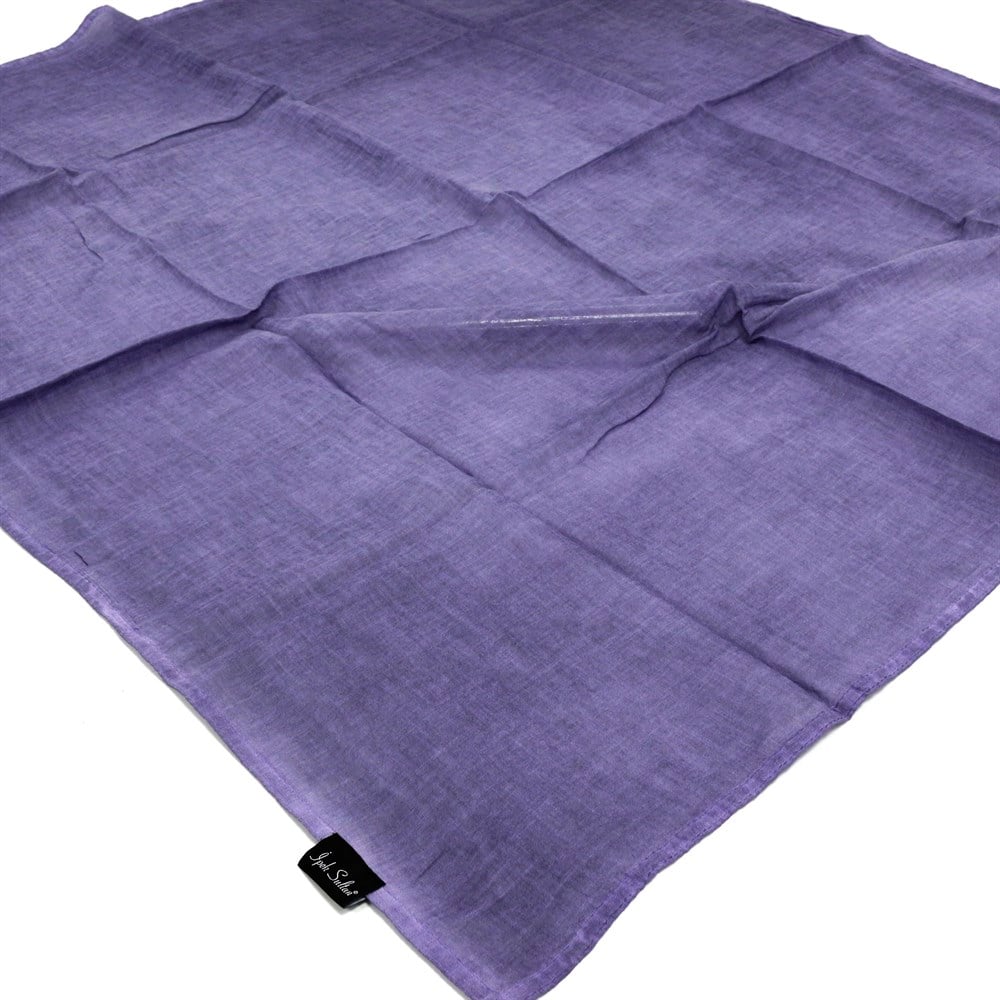 İpek Sultan Taşlanmış Pamuk Eşarp - 16 - Lila