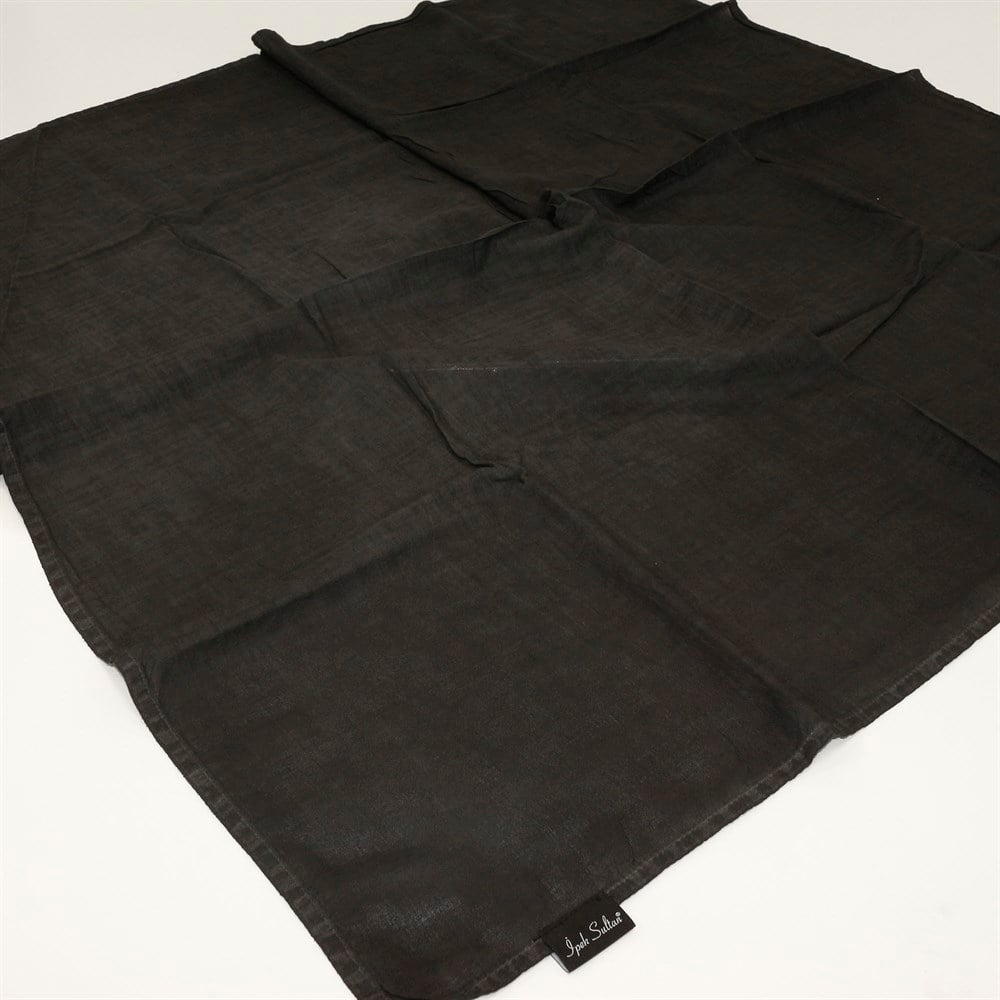 İpek Sultan Taşlanmış Pamuk Eşarp - 25 - Koyu Füme